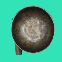 Om Carving Singing Bowl