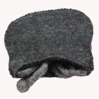 Grey Wallet Felt Bag