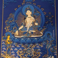 White Tara Painting Thangka