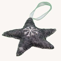 Grey Felt Star