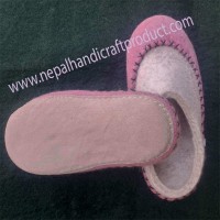 Hand Sewing Felt Slipper