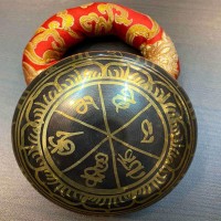 Black Carving Singing Bowl