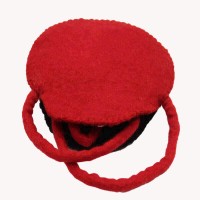Wallet Red Felt Bag