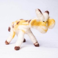Spotted Goat Felt Doll