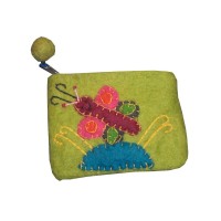 Colorful Butterfly Felt Purse