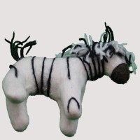 Zebra Felt Doll