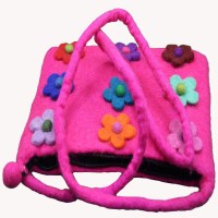 9 Flower Felt Bag