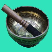 Tibetan Carved Singing Bowl