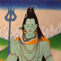 Lord Shiva Thangka Painting