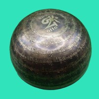 Tibetan Full Mantra Carving Singing Bowl
