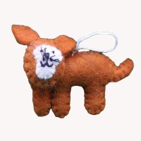 Brownie Felt Cat Doll