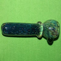 Blue Glass Smoking Pipe