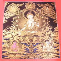 Handmade White Tara Thangka