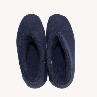 Dark Blue Felt Shoes