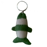 Dolphin Felt Key Ring