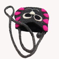 Grey Wallet Felt Bag