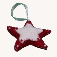 Red Felt Star