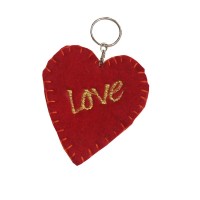 Felt Love Key Ring