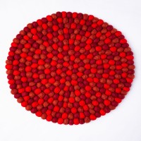 Nepal Handmade Felt Ball Mat