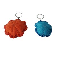 Felt Flower Key Ring