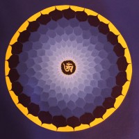Black Chakra Mandala Thangka