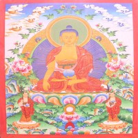 Handmade Buddha Thangka Painting