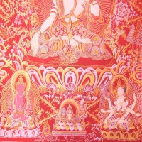 Handmade White Tara Thangka Painting
