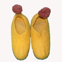 Yellow Felt Shoes