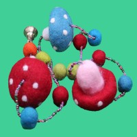 Felt Mushroom Hanging Decoration