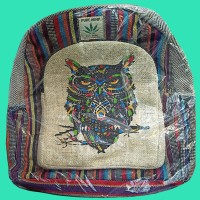 Owl Pattern Eco Friendly Hemp Bag