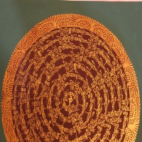 Tibetan Full Mantra Thangka Painting