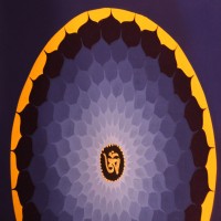 Black Chakra Mandala Thangka