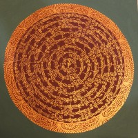 Tibetan Full Mantra Thangka Painting