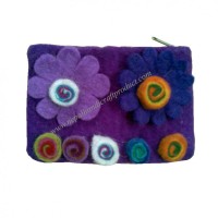 Clover Felt Flower Purse