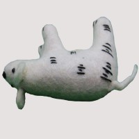 Felt Polar Bear
