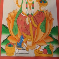 Ganesh Thangka Painting