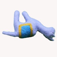 Purple Lamb Felt Doll