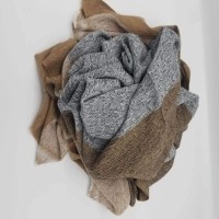 Mix Wool Natural Shawl 05