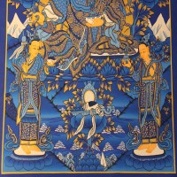Handmade Guru Padma Sambhava Thangka