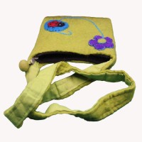 Single Flower Felt Bag