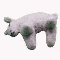Goat Felt Animal Doll