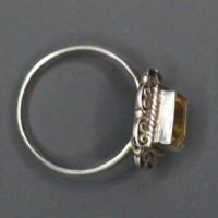 Sliver Citrine Ring