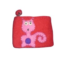 Meow Felt Purse