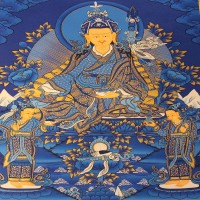 Handmade Guru Padma Sambhava Thangka
