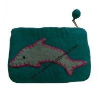 Felt Fish Design Purse