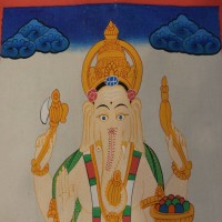 Ganesh Thangka Painting
