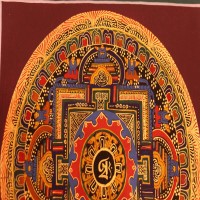 Om Mandala Thangka Painting