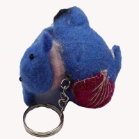 Elephant Key Felt Ring