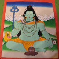 Lord Shiva Thangka Painting