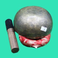 Om Carved Singing Bowl